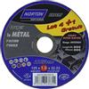 Norton - Dischi da taglio per metallo, 125 x 1,6 x 22,2 mm (Confezione da 4 + 1 omaggio)
