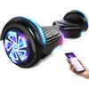 SISIGAD Hoverboard fuoristrada con luci a LED, auto-bilanciamento Off Road Hoverboard con Bluetooth per bambini 6-12 anni