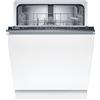 Bosch SMV24AX04E Serie 2, Lavastoviglie da incasso a scomparsa totale, InfoLight: Indicatore LED avanzamento programma, EcoDosage, AquaStop, Motore EcoSilence Drive, 60 cm