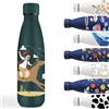 Grsta Borraccia Termica, 500ml Borraccie Bambini, Borracce Termiche Senza Perdite, Borracce Termiche, Bottiglia Bambini Acciaio, Termos per Scuola, Uffici, Campeggio, Ciclismo, Verde Scuro- Cavallo