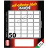 MARKIN Etichette adesive - in carta - permanenti - 20 x 12 mm - 50 et-fg - 10 fogli - bianco - Markin (unità vendita 25 pz.)
