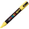 UNI MITSUBISHI Marcatore a base d'acqua Uni Posca PC5M - punta tonda media da 1,8mm a 2,5mm - giallo - Uni Mitsubishi (unità vendita 1 pz.)