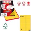 MARKIN Etichette adesive C-512 - in carta - permanenti - 105 x 74,25 mm - 8 et-fg - 100 fogli - giallo - Markin (unità vendita 1 pz.)
