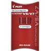 PILOT Refill Hi Tecpoint V5-V7 ricaricabile begreen - rosso - Pilot - conf. 3 pezzi (unità vendita 1 pz.)