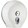 MAR PLAST Dispenser carta igienica EColored rotolo Mini Jumbo - 27 x 12,8 x 27,3 cm - rotolo diametro 23 cm - adamello white - Mar Plast (unità vendita 1 pz.)
