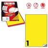 MARKIN Etichette adesive C-503 - in carta - permanenti - 210 x 297 mm - 1 et-fg - 100 fogli - giallo fluo - Markin (unità vendita 1 pz.)