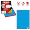 MARKIN Etichette adesive C-512 - in carta - permanenti - 105 x 74,25 mm - 8 et-fg - 100 fogli - blu - Markin (unità vendita 1 pz.)