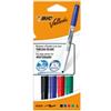 BIC Pennarello Whiteboard Marker Velleda 1741 - punta tonda 1,4 mm - colori assortiti - Bic - astuccio 4 pezzi (unità vendita 1 pz.)