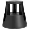 METHODO Sgabello Roll a step - nero - 24 x 45 x 45 cm - Caimi (unità vendita 1 pz.)