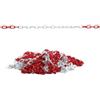 Valex Catena segnaletica - 25 m - materiale plastico - bianco-rosso - Valex (unità vendita 1 pz.)