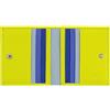 DUDU Portafoglio RFID di pelle multicolore porta carte e monete Lime