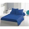 Home Linge Passion Lenzuolo blu 240 x 300 cm - Microfibra 82 g/m² morbido e leggero, facile da pulire, stiratura superflua, ideale per letto matrimoniale