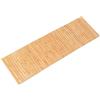 Fovlaurs Tappetino da bagno in bambù, tappeto lungo e grande, tappeto da pavimento in legno, vasca da bagno, impermeabile, antiscivolo, accessori 40,6 x 122,7 cm, facile da pulire, bambù naturale, 1 pezzo