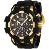 Invicta Bolt Orologio da Uomo in acciaio inossidabile con movimento Quarzo - 48mm, Nero/oro
