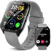 SKIUDCT Smartwatch, orologio fitness, smartwatch full touch da 1,85 pollici, fitness tracker, contapassi, cardiofrequenzimetro, orologio sportivo impermeabile IP68