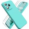 Ikziwreo Cover per Honor 400 Lite 5G,Custodia in Silicone Morbido TPU Liquido,Case Protettiva Gomma Antiurto - LightBlue