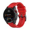 GIOPUEY Cinturini Compatibile con Garmin Fenix 8 51MM/Enduro 3, Morbido Silicone Cinturino [Resistente all'Usura] [Traspirante] - Red