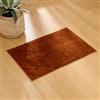 DEGHI Tappeto 90x60 cm a pelo lungo terracotta con motivo in rilievo - Noora