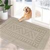 FONEYI Zerbino per interni, zerbino anteriore e posteriore, 61 x 91,4 cm, con retro in gomma antiscivolo, lavabile in lavatrice, zerbino assorbente a basso profilo, zerbino per interni, per ingresso,