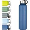 XUDREZ Borraccia in acciaio inox isolata sottovuoto, 1,5 l, grande brocca in metallo, senza BPA, a prova di perdite, borraccia per lavoro, palestra, viaggi, sport