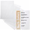 Durable 483519 - Crystal Sign Refill, fogli traslucidi microperforati, f.to 210x297 mm, trasparente, confezione da 10 fogli (10 inserti)