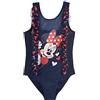 Disney Minnie Mouse Costume da Bagno da Ragazze, Costume da Bagno Intero, Design a Cuore, Costume da Bagno da Nuoto, Regalo per Bambina, Taglia 3 Anni, Blu