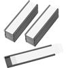 PATIKIL 25Pz 4 x 1 Portaetichette Magnetica a Canale C Etichette Scaffale | con Inserti Carta, per Schede Dati, per Scaffali Metallo Lavagna Cassetta Attrezzi, Portaetichette Magnetica