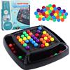 Risipu Scacchiera intellettuale per 2-4 giocatori, gioco di strategia da tavolo con eliminazione di palline colorate, scacchiera intellettuale interattiva (48 pezzi di scacchi)