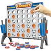 Yueser Forza 4,Yueser Giochi Società Classico Giochi da Tavolo Portatili da Viaggio Gioco Tavolo per Bambini Gioco da Tavolo di Strategia Giocattoli da Viaggio Gioco Puzzle Calcio Pallacanestro Gioco Forza 4