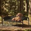 Gardner Pet Letto Rialzato per Cani Taglia Grande e Media, Brandina Traspirante da Esterno e Interno, Cuccia Estiva Resistente ai Graffi per Cani, Struttura in Metallo Robusta-(Nero, S)