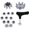 Changyeah 20 tacchetti per scarpe da golf + 1 chiave per tacchetti da golf, facili da cambiare, scarpe da golf universali antiscivolo