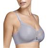Selene, Reggiseno Donna a Fascia Alta, con Ferretto e Senza Imbottitura, Elegante Trama Geometrica, Collezione Roxana, Colore Avorio, Taglia 6 C