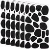 Garneck 6 Fogli Adesivi in Feltro Nero Con Motivo Mucca Per Progetti Fai-Da-Te Adesivi Decorativi Per Abbigliamento Decorazioni Per Camerette Bambini E Accessori Creativi