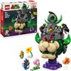 LEGO Super Mario Principe Florian e Bowser Castello - Giocattolo Interattivo con 4 Figure Incluso Yoshi Rosa, Supporto per il Gioco e l'Esposizione - Regalo per Gamer e Bambini da 9 Anni - 72042