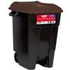 Tayg Eco - Contenitore per rifiuti 100 litri con base nera e coperchio marrone