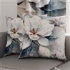 PETTI Artigiani Italiani - Coppia di Federe Cuscino 35x35 cm in Microfibra, Cuscini Arredo Camera da Letto, Divano, Salotto, Set 2 Fodere Copricuscino, Federa Floreale 14, 100% Made in Italy