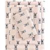 SLEEP PHILOSOPHY True North by Sleep Philosophy Cozy flanella 100% cotone ultra morbido per il freddo, set di lenzuola per letto king size, bulldog francese rosa, 4 pezzi
