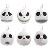 Hallmark Disney Tim Burton's The Nightmare Before Christmas Jack Skellington Heads Miniature Christmas Ornaments, Set di 6