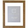 Golden State Art - Cornice portafoto con finitura ornamentata, con tappetino bianco per foto da 20 x 20 cm, colore: bronzo