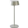Konstsmide Lampada da tavolo a LED Menton, grigio, per interni ed esterni, senza fili, 11 x 30 x 11 cm, 7839-300