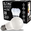 V-TAC Lampadina LED con Attacco E27 10,5W (Equivalenti a 75W) A60-1055 Lumen - Lampadina LED Massima Efficienza e Risparmio Energetico - Luce 4000K Bianca Naturale (Box 3 pezzi)