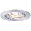 Paulmann 92974 Nova mini Plus lampada da incasso LED Coin EasyDim rotonda dimmerabile incl. 1 faretto da incasso dimmerabile da 4,2 Watt alluminio tornito apparecchio da incasso bianco caldo 2700 K