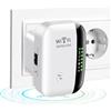 Flintronic 2025 Più Recente WLAN Ripetitore WiFi Extender, Ripetitore WiFi Potente, Amplificatore di Segnale Wifi, Amplificatore Internet con Porta Ethernet, Spina UE(Supporta router 2.4G)