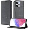 XINYEXIN Custodia per Realme 14 5G / Realme 14T 5G, Cover a Libro in Pelle PU con Blocco RFID, Slot per Carte, Supporto, Protezione Completa Antiurto - Nero