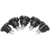 uxcell sourcing map 5Pcs Per Mini T4 Led Color Ambra Auto Auto Tachimetro Cruscotto Lato Lampadina Interna