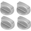 Makoto Nobu 4 Pezzi manopole piano cottura, 6mm pomelli Cucina Gas Universale, Copertura Pomello Accessori di Ricambio per Forno, Cover Knob Replacement Accessories