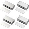 NINGYER 4 Pezzi Calamite per Mobili Chiusura, 65 x 25 x 14 mm Potente Chiusura Magnetica per Ante, Non è Richiesta Alcuna Perforazione per Ante Armadi, Porte Mobili, Porte Balconi (Argento)