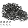 QUARKZMAN 300 Set Kit Occhielli in Metallo 5mm 1/5 Foro Occhielli per Teloni Piccolo Occhiello con Rondelle per Scarpe Vestiti Cintura Etichetta Borsa Tessuto Pelle Progetto, Grigio Scuro