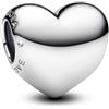 PANDORA Moments Be Love 793439C00 - Ciondolo a forma di cuore in argento Sterling, compatibile con braccialetti Moments, misura unica, Argento sterling, Nessuna pietra preziosa