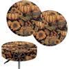 Wanyint Coprisedia rotondi per sgabelli da bar con zucca, confezione da 2, elasticizzati, 35-40 cm, per bar, ufficio, autunno e autunno